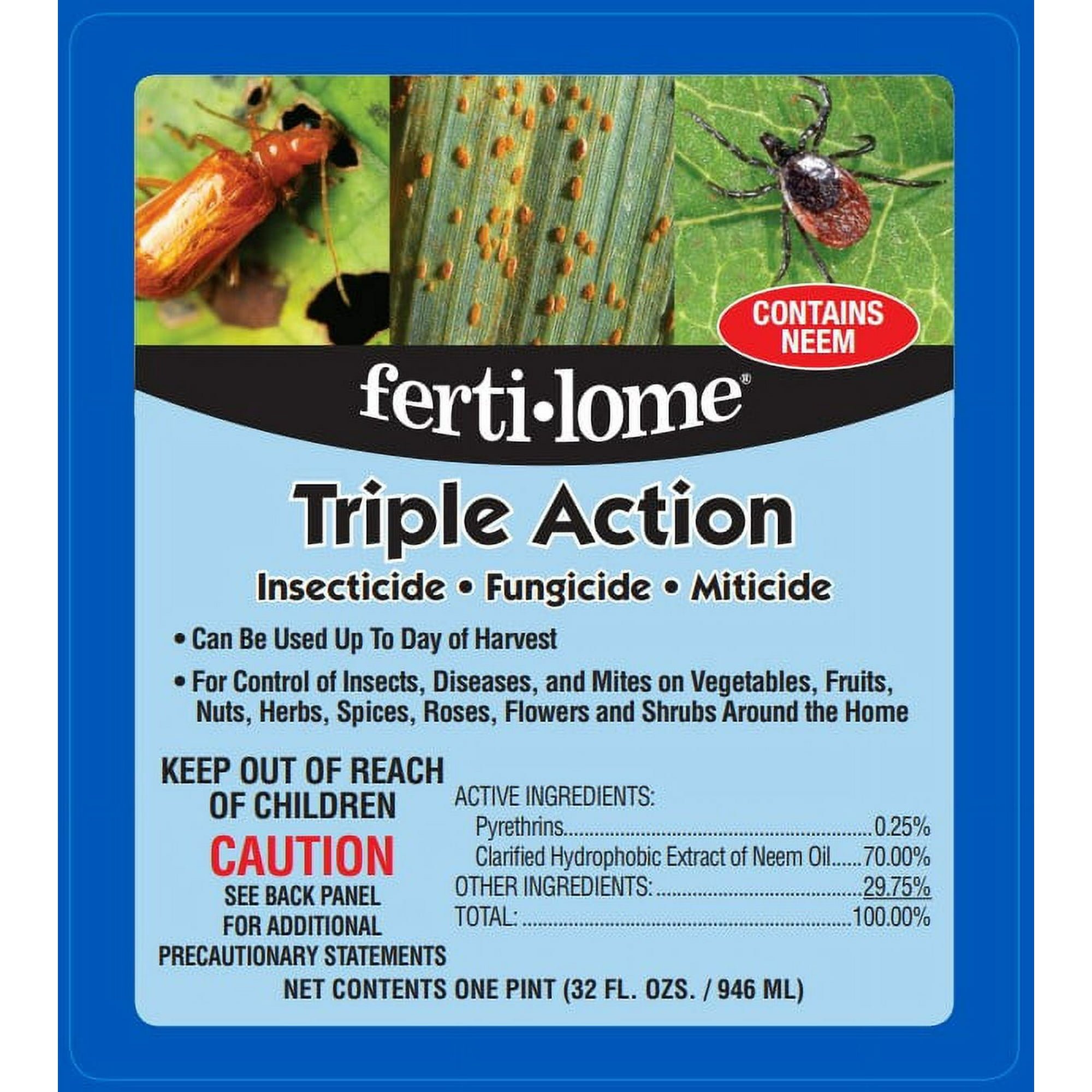 Fertilome Triple Action Insecticide, Fungicide, Miticide 32 fl oz - Image 3