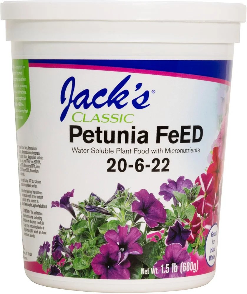 Jack's Classic 20-6-22 Petunia FeED Water Soluble Plant Food with Micronutrients 1.5 lbs