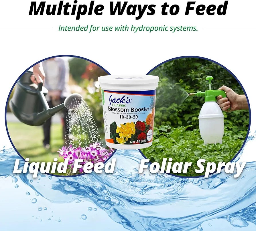 Jack's Classic 10-30-20 Blossom Booster Water Soluble Plant Food with Micronutrients 4 lbs - Image 6