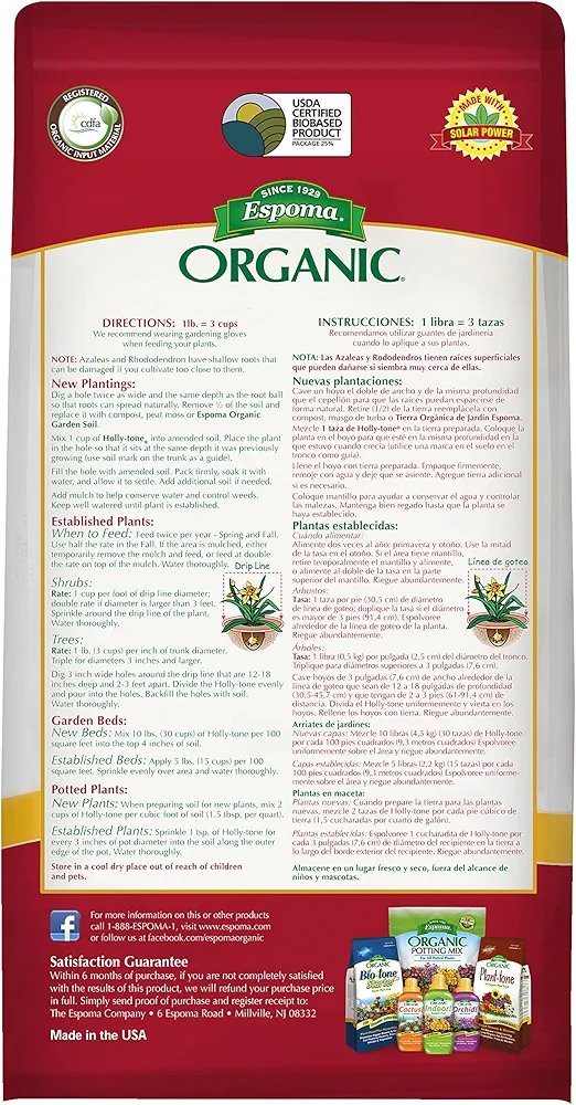 Espoma Organic Holly-Tone Evergreen & Azalea Plant Food 4 lbs - Image 2