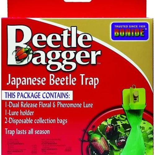 Bonide Beetle Bagger Japanese Beetle Trap Kit 2 Disposable Collection Bags Included