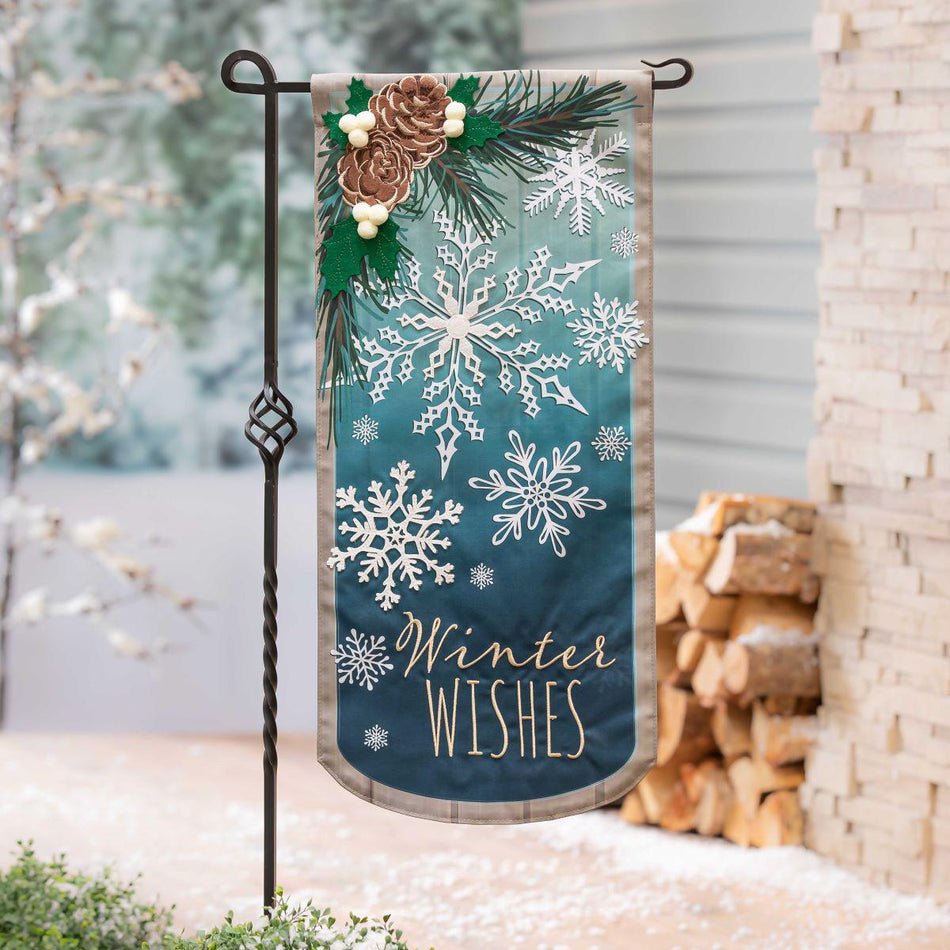 Winter Wishes Snowflake Everlasting Impressions Textile Decor (Extra-Long) - Image 2