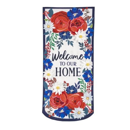 Patriotic Welcome To Our Home Everlasting Impressions Textile Decor (Extra-Long)