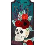 Halloween Floral Skull Everlasting Impressions Textile Decor (Extra-Long)
