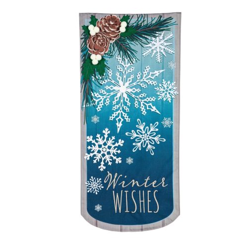 Winter Wishes Snowflake Everlasting Impressions Textile Decor (Extra-Long)
