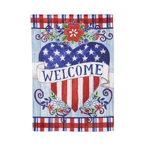 Welcome Heart Everlasting Impressions Textile Decor
