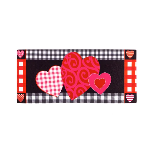 Switch Mat Valentines Heart Patterned Border