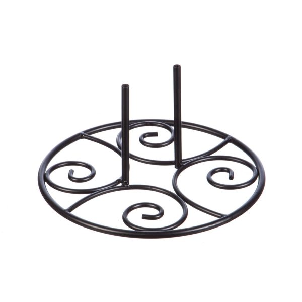 Garden Flag Stand Base Elegant Swirl