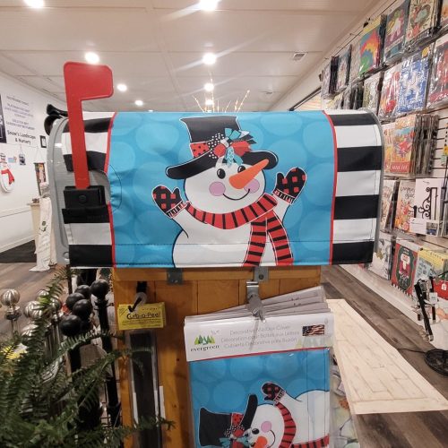 Mailbox Cover Patterned Snowman