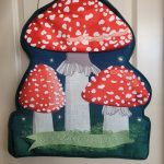 Welcome Friends Mushroom Garden Estate Door Decor
