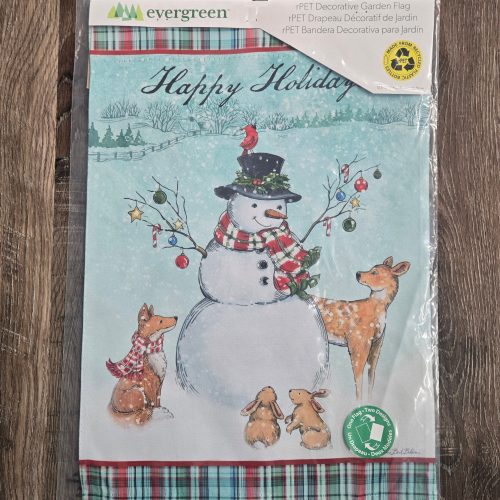 Garden Flag Happy Snowmen Trio