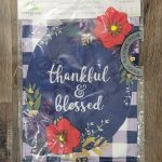 Garden Flag Fall Floral Check