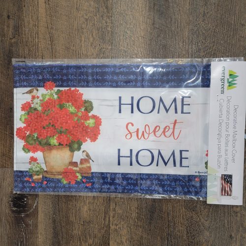 Mailbox Cover Red Geraniums