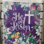 Garden Flag Spring Flower Easter Cross