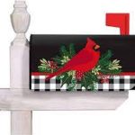 Mailbox Cover Merry Christmas Cardinal