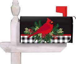 Mailbox Cover Merry Christmas Cardinal