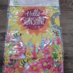 Garden Flag Hello Sunshine Suede