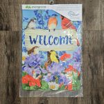 Garden Flag Visiting Bird Friends Suede