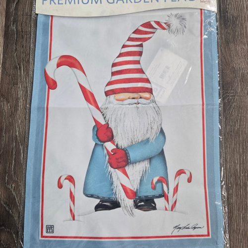 Garden Flag Studio M Candy Cane Gnome