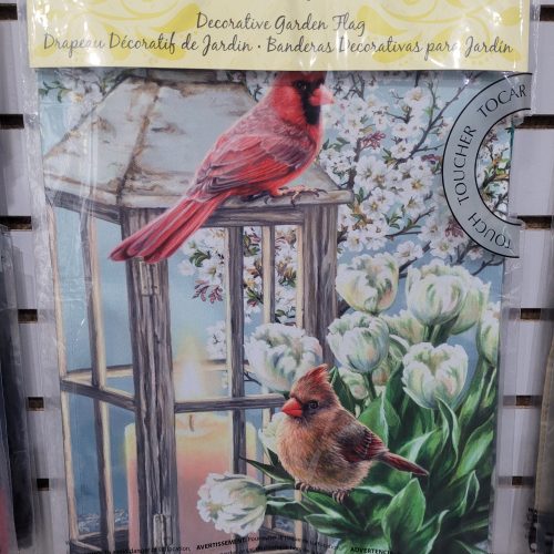 Garden Flag Cardinals & Dogwood Blossoms