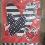 Garden Flag Patterned Heart