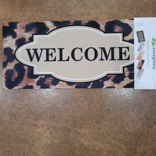 Switch Mat Animal Print Welcome