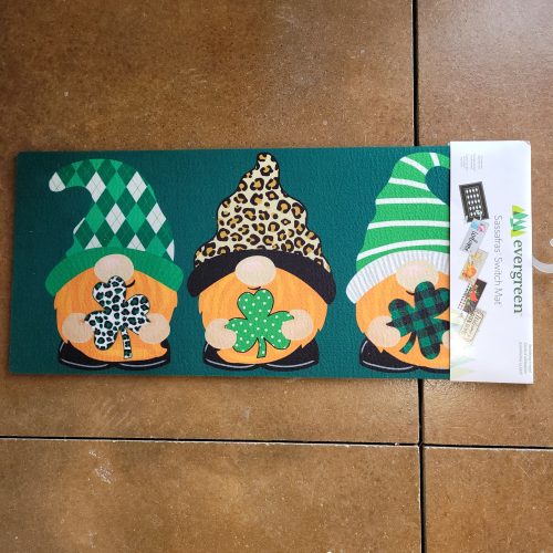Switch Mat St Patricks Patterned Gnomes