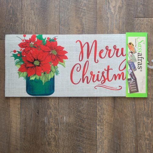 Switch Mat Poinsettia Mason Jar
