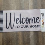 Switch Mat Wood Grain Welcome