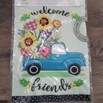 Garden Flag Flower Truck Linen