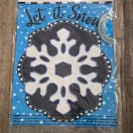 Garden Flag Patterned Snowflake