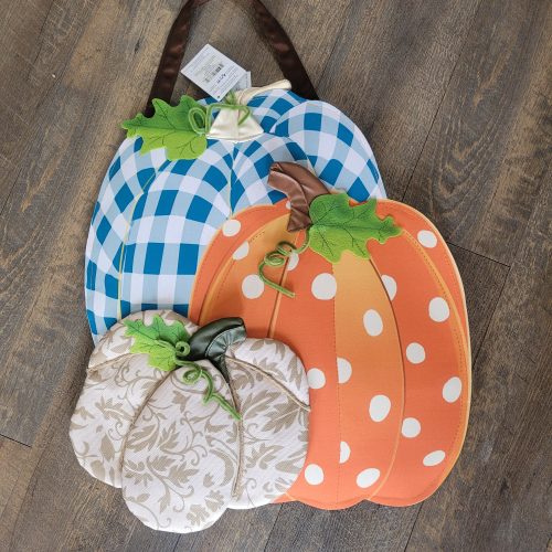 Door Decor Patterned Pumpkin
