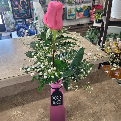 XOXO Single Pink Rose