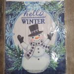 Garden Flag Winter Snowman