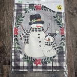 Garden Flag Country Snowman