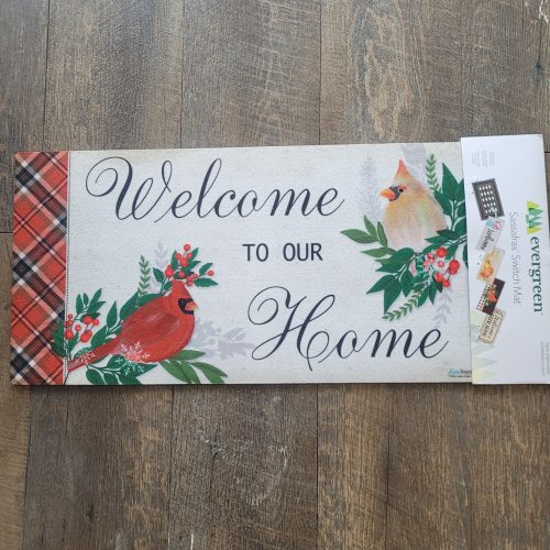 Switch Mat Tartan Welcome