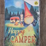Garden Flag Gnome Happy Camper