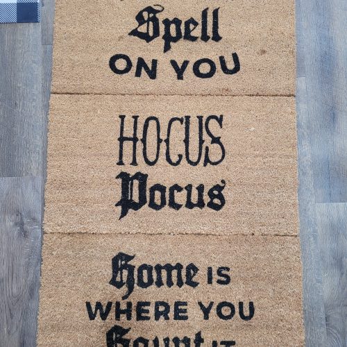 Halloween Greeting Coir Mat Assorted