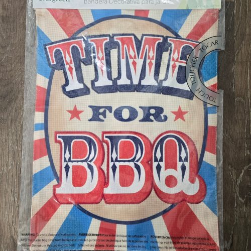 Garden Flag Time for BBQ Garden