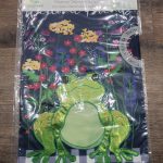 Garden Flag Whimsical Frog Applique