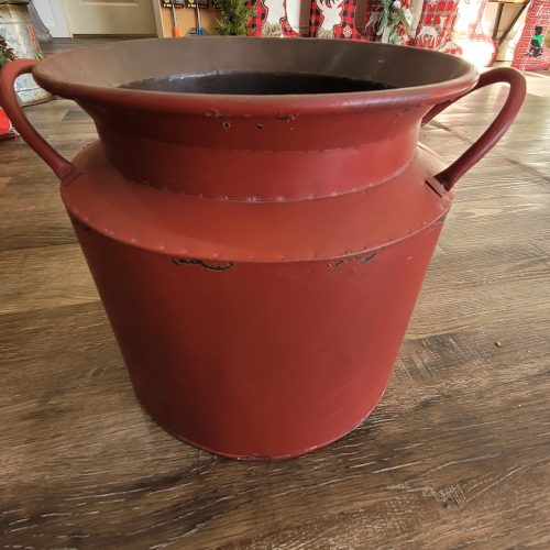 Planter Red Chalkboard Milk Jug LG