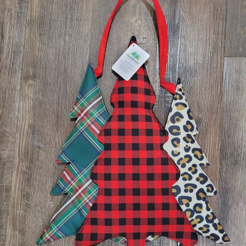 Door Decor Mixed Print Christmas Trees