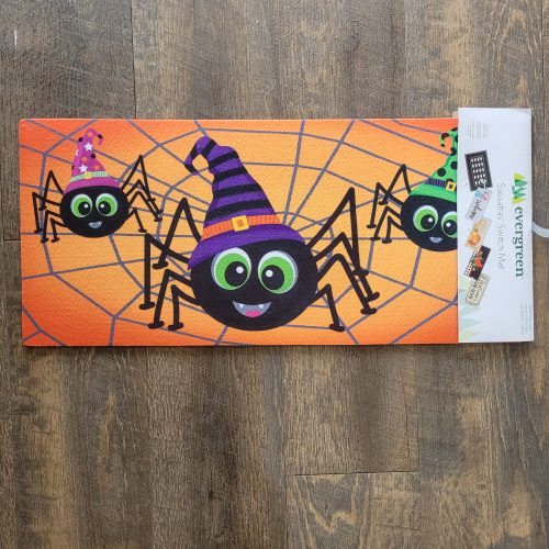 Switch Mat Happy Halloween Spiders
