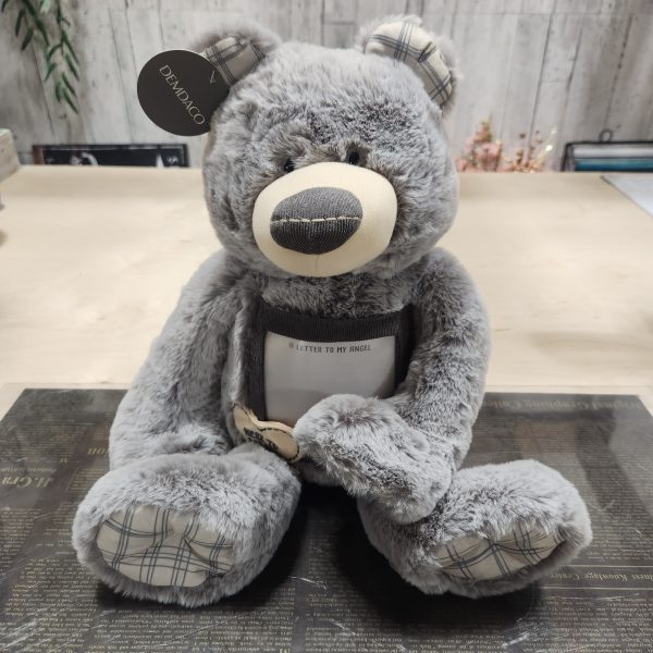 Here To Hug Bear Grey