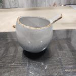 Blue Chubby Bird Ceramic Planter