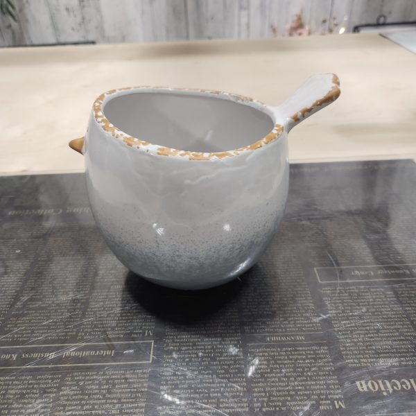 Blue Chubby Bird Ceramic Planter