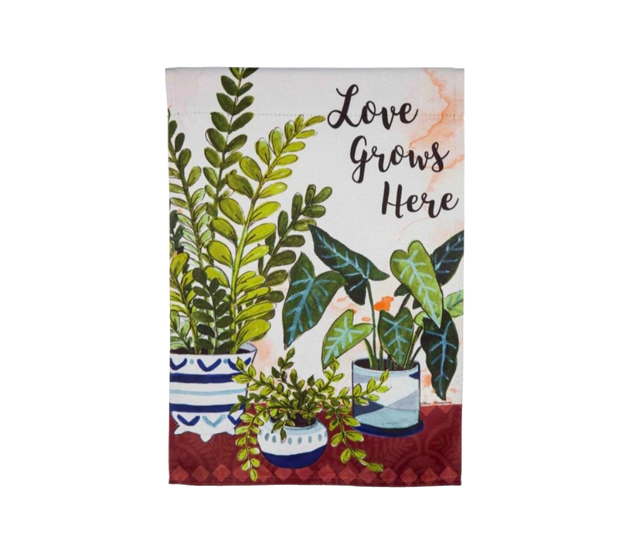 Loves Grows Here Houseplants Everlasting Impressions Textile Decor