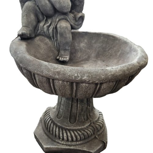 Sitting Angel Birdbath