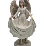 Bird Feeder Angel Statue 14.25″