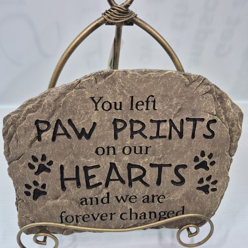 Garden Stone-Paw Prints